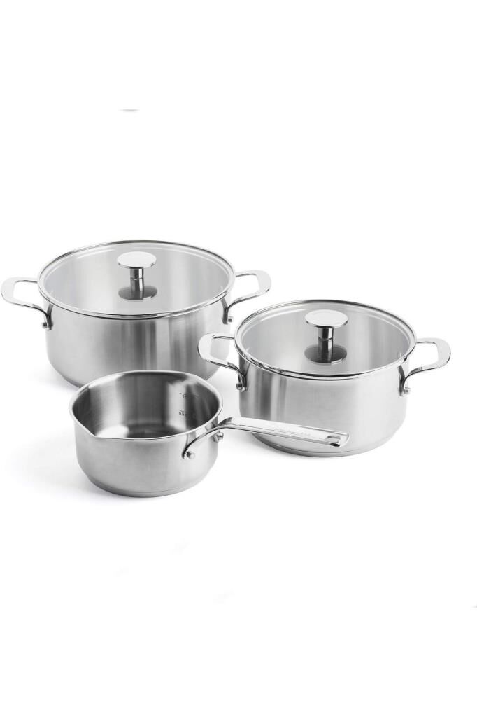 KitchenAid Çelik 20 - 24 cm Tencere & 16 cm Sosluk Seti