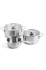 KitchenAid Çelik 20 - 24 cm Tencere & 16 cm Sosluk Seti