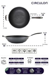 Circulon 34 Cm Wok Tava